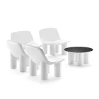 كرسي خارجي مصنوع من البولي إيثيلين مع وسادة - فريشيا Viadurini