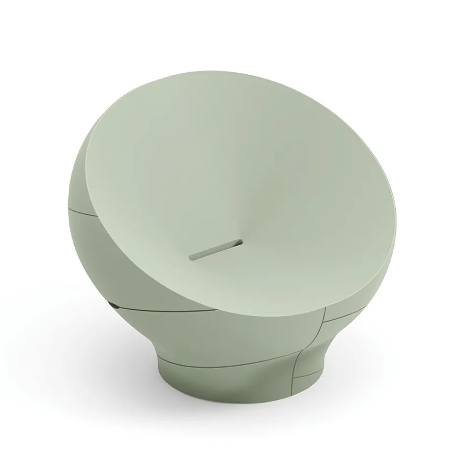 كرسي بذراعين خارجي من البولي إيثيلين متوفر بألوان متنوعة - منشفة Viadurini