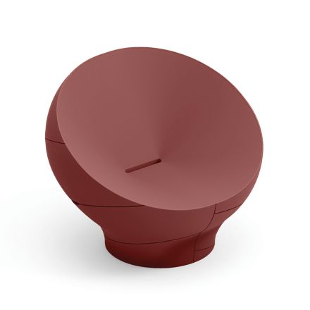 كرسي بذراعين خارجي من البولي إيثيلين متوفر بألوان متنوعة - منشفة Viadurini