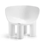 كرسي حديقة مصنوع من البولي إيثيلين والقماش، صنع في إيطاليا - فريشيا Viadurini