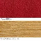 كرسي بذراعين لغرفة المعيشة مع مسند للقدمين مصنوع من الجلد والخشب في إيطاليا - فراشة Viadurini