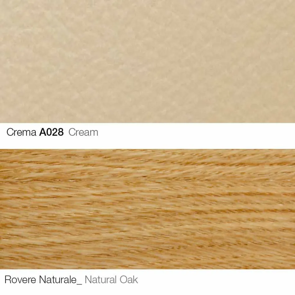 كرسي بذراعين لغرفة المعيشة مع مسند للقدمين مصنوع من الجلد والخشب في إيطاليا - فراشة Viadurini