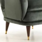 كرسي استرخاء بتصميم كلاسيكي، الطول 78 سم × العرض 75 سم، بيني Viadurini