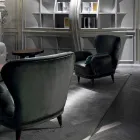 كرسي استرخاء بتصميم كلاسيكي، الطول 78 سم × العرض 75 سم، بيني Viadurini