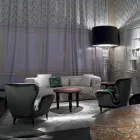 كرسي استرخاء بتصميم كلاسيكي، الطول 78 سم × العرض 75 سم، بيني Viadurini