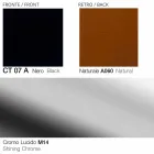 كرسي بذراعين دوار لغرفة المعيشة مصنوع من الجلد والمعدن، صنع في إيطاليا - فراشة Viadurini