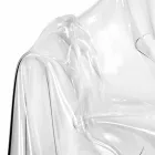 كرسي بذراعين بتصميم عصري شفاف من مادة البليكسيجلاس، صنع في إيطاليا Viadurini