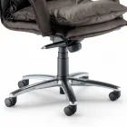 كرسي بذراعين من الجلد الصناعي بتصميم اتجاهي مصنوع في إيطاليا من جيما Viadurini