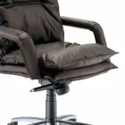 كرسي بذراعين من الجلد الصناعي بتصميم اتجاهي مصنوع في إيطاليا من جيما Viadurini