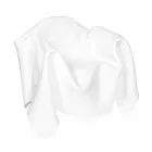 كرسي بذراعين بتصميم عصري من زجاج شبكي أبيض من باريس، صنع في إيطاليا Viadurini