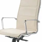 كرسي مكتب تنفيذي مصنوع من جلد البقر من نوع أجاتا فلاور Viadurini