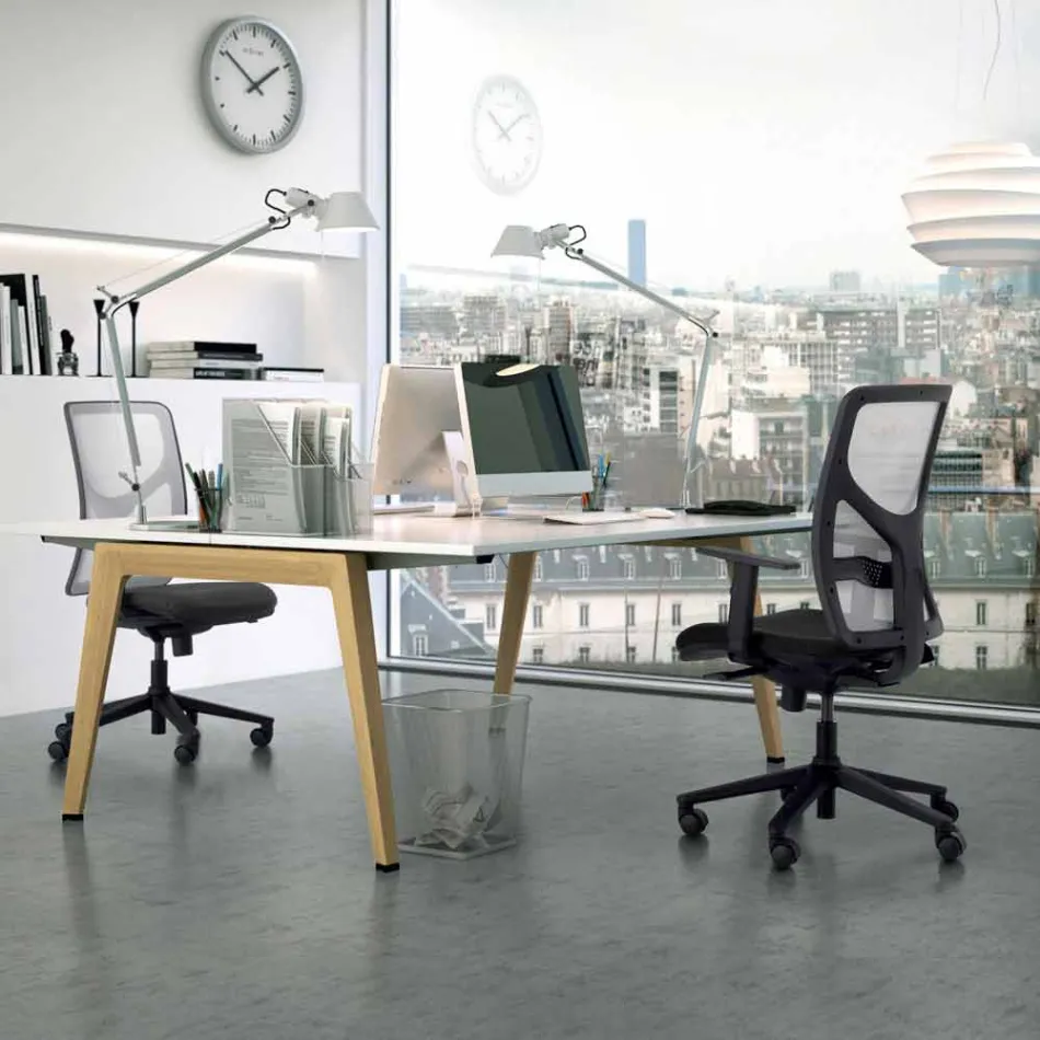 كرسي مكتب تنفيذي ذو ظهر مرتفع مصنوع في إيطاليا Amelie Viadurini