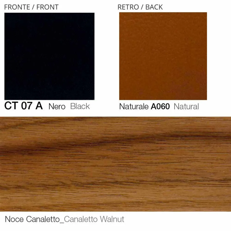 كرسي جلدي دوار بقاعدة خشبية، صنع في إيطاليا - فراشة Viadurini