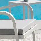 كرسي حديقة قابل للتكديس مصنوع من الفولاذ، صنع في إيطاليا، قطعتان - أبردين Viadurini