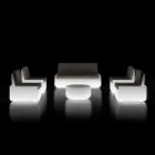 كرسي خارجي لامع مصنوع من البولي إيثيلين مع وسادة، صنع في إيطاليا - بيليدا Viadurini