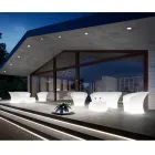 كرسي خارجي مضاء مصنوع من البولي إيثيلين مع إضاءة LED صنع في إيطاليا - كوندا Viadurini
