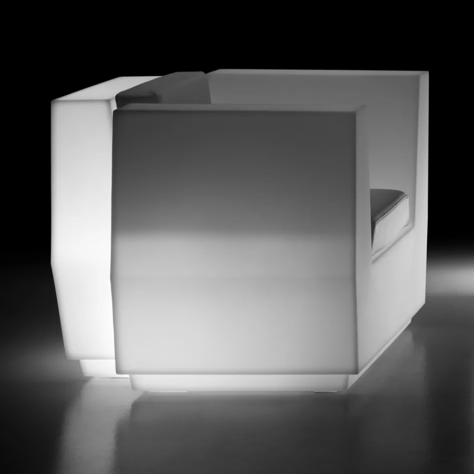 كرسي خارجي مضيء مصنوع من البولي إيثيلين، صنع في إيطاليا - تشيابوتو Viadurini