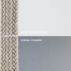 كرسي بذراعين خارجي مصنوع من الفولاذ بأحجام مختلفة ووسائد متضمنة صنع في إيطاليا - برون Viadurini