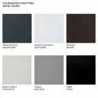 كرسي بذراعين خارجي مصنوع من القماش ومساند ذراع معدنية - كولا Viadurini