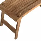 كرسي حديقة متكئ مصنوع من خشب الساج - اليشم Viadurini