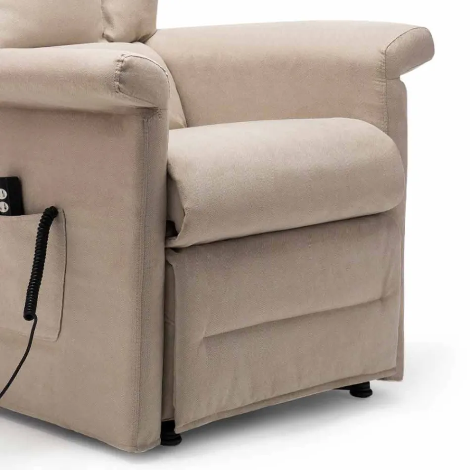 كرسي استرخاء قابل للإمالة بمحركين وعجلات من إنتاج إيزابيل، إيطاليا Viadurini