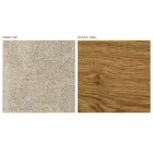 كرسي بذراعين لغرفة المعيشة مصنوع من القماش والخشب الصلب، صنع في إيطاليا - جوردي Viadurini