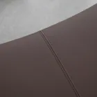 كرسي معدني ومقعد من الجلد البيئي صنع في إيطاليا - بحالة ممتازة Viadurini