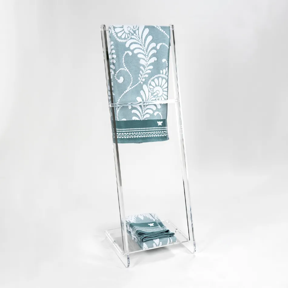 حامل مناشف من مادة البولي ميثيل ميثاكريلات (PMMA) مصنوع في إيطاليا - طرزان Viadurini