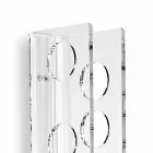 حامل زجاجة شفاف على الحائط للأطفال الصغار L6xH60xP11cm Viadurini