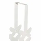 حامل أكواب مزدوج من الحديد باللون الأبيض أو البيج أو العاجي، صنع في إيطاليا - لايدن Viadurini