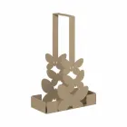 حامل أكواب مزدوج من الحديد باللون الأبيض أو البيج أو العاجي، صنع في إيطاليا - لايدن Viadurini