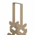 حامل أكواب مزدوج من الحديد باللون الأبيض أو البيج أو العاجي، صنع في إيطاليا - لايدن Viadurini