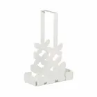 حامل أكواب مزدوج من الحديد باللون الأبيض أو البيج أو العاجي، صنع في إيطاليا - لايدن Viadurini