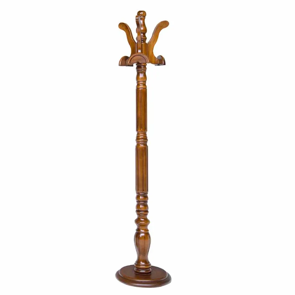 حامل أرضي بقاعدة خشبية من مادة MDF صنع في إيطاليا روميو Viadurini