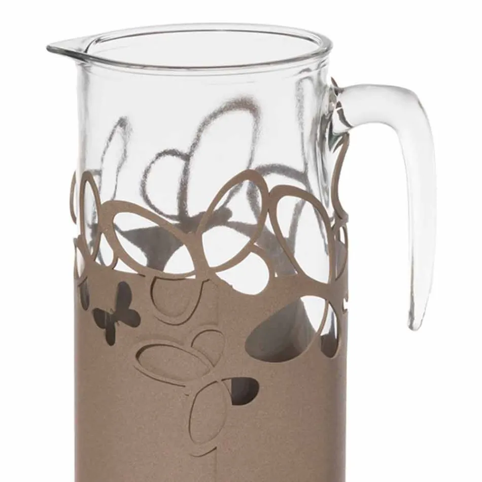 حامل زجاجات عصري من الحديد باللون الأبيض أو البيج أو العاجي، صنع في إيطاليا - لايدن Viadurini