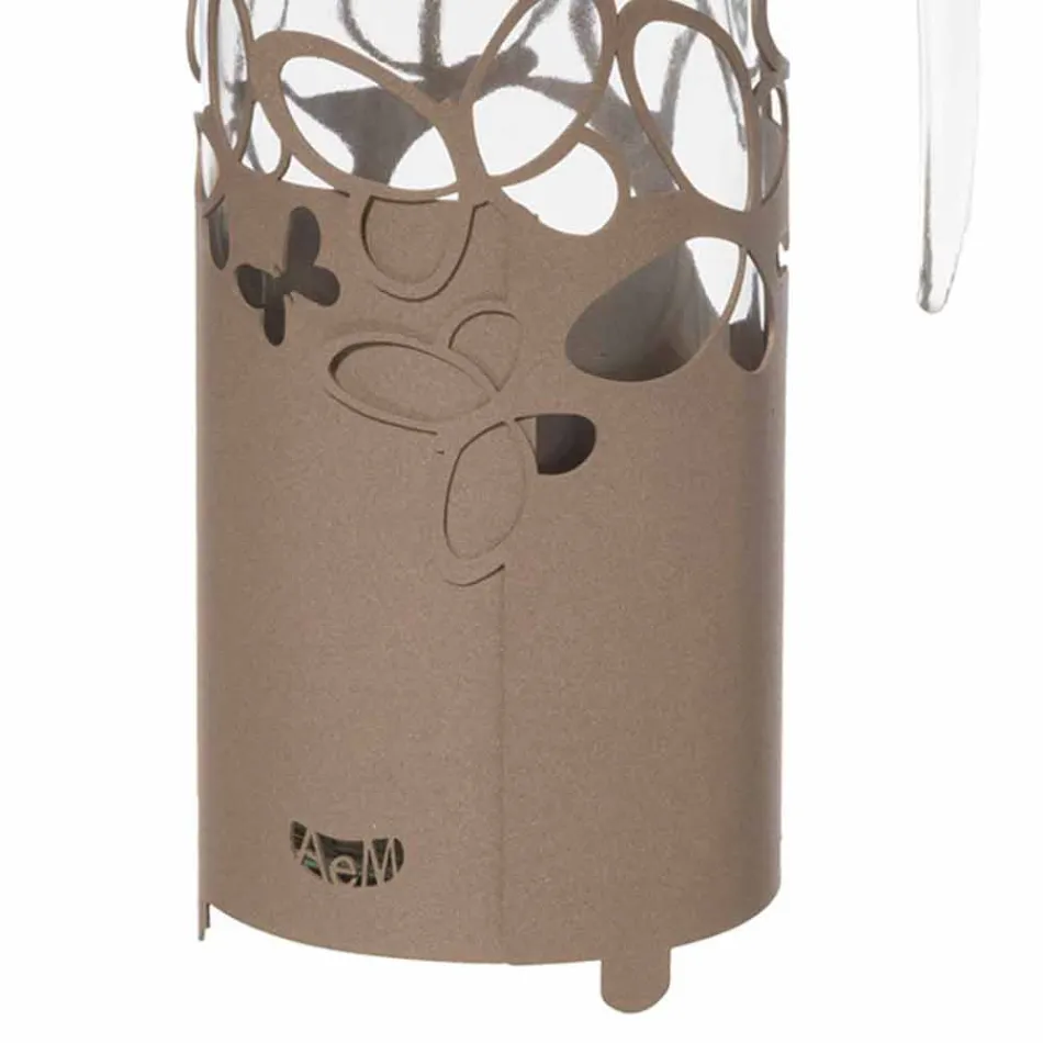 حامل زجاجات عصري من الحديد باللون الأبيض أو البيج أو العاجي، صنع في إيطاليا - لايدن Viadurini