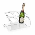 حامل زجاجات قائم بذاته لـ ٦ زجاجات من زجاج شبكي شفاف - تاناتين Viadurini