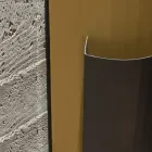 حامل مظلة من المعدن المطلي باللونين الذهبي والبرونزي، صنع في إيطاليا - أزاليا Viadurini