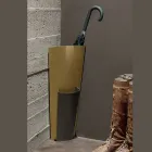 حامل مظلة من المعدن المطلي باللونين الذهبي والبرونزي، صنع في إيطاليا - أزاليا Viadurini