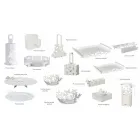 حامل أدوات مائدة عصري من الحديد، مصنوع يدويًا، صنع في إيطاليا - لايدا Viadurini