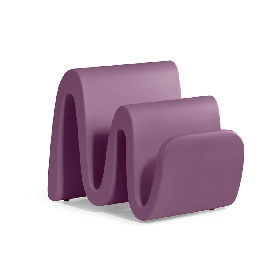 رف مجلات عصري من البولي إيثيلين الملون، صنع في إيطاليا - مونوز Viadurini