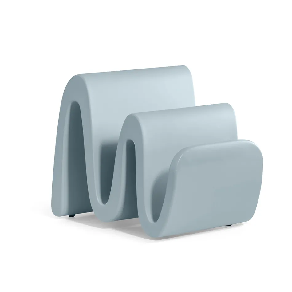 رف مجلات عصري من البولي إيثيلين الملون، صنع في إيطاليا - مونوز Viadurini