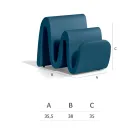 رف مجلات عصري من البولي إيثيلين الملون، صنع في إيطاليا - مونوز Viadurini