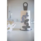 حامل ورق مطبخ عصري باللون الأبيض أو البيج أو العاجي، مصنوع من الحديد في إيطاليا - لايدن Viadurini