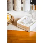 حامل مناديل عصري منخفض مزهر باللون الأزرق الحديدي أو الأبيض أو الطيني - ماركن Viadurini