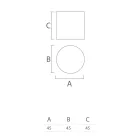 وسادة حديقة أسطوانية من البولي إيثيلين الملون، صنع في إيطاليا - فيكي Viadurini