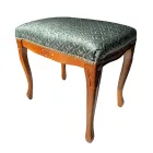 بوف كلاسيكي من خشب الجوز والقماش مصنوع في إيطاليا - فاخر Viadurini