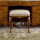 بوف كلاسيكي من الخشب المغطى بالقماش، صنع في إيطاليا - كامبريدج Viadurini