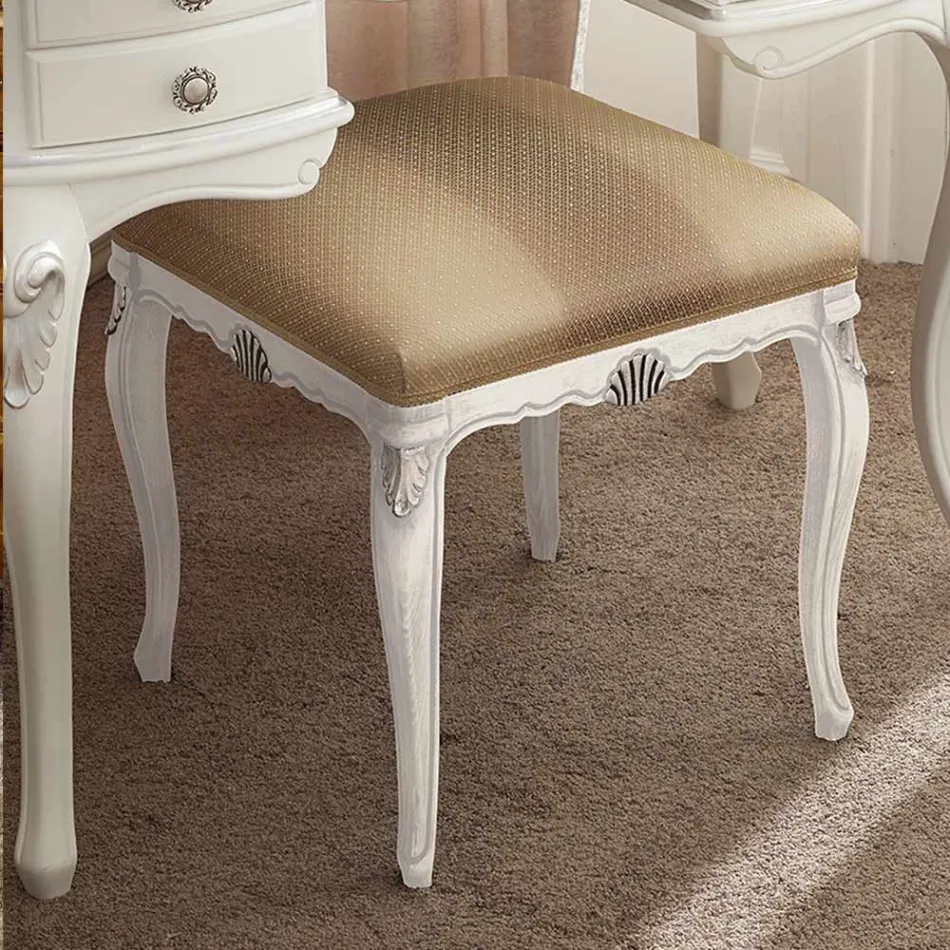 بوف كلاسيكي من الخشب المغطى بالقماش، صنع في إيطاليا - كامبريدج Viadurini