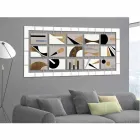 لوحة تجريدية مكونة من خمسة عشر لوحة معلقة على الحبال، بقلم كريج Viadurini